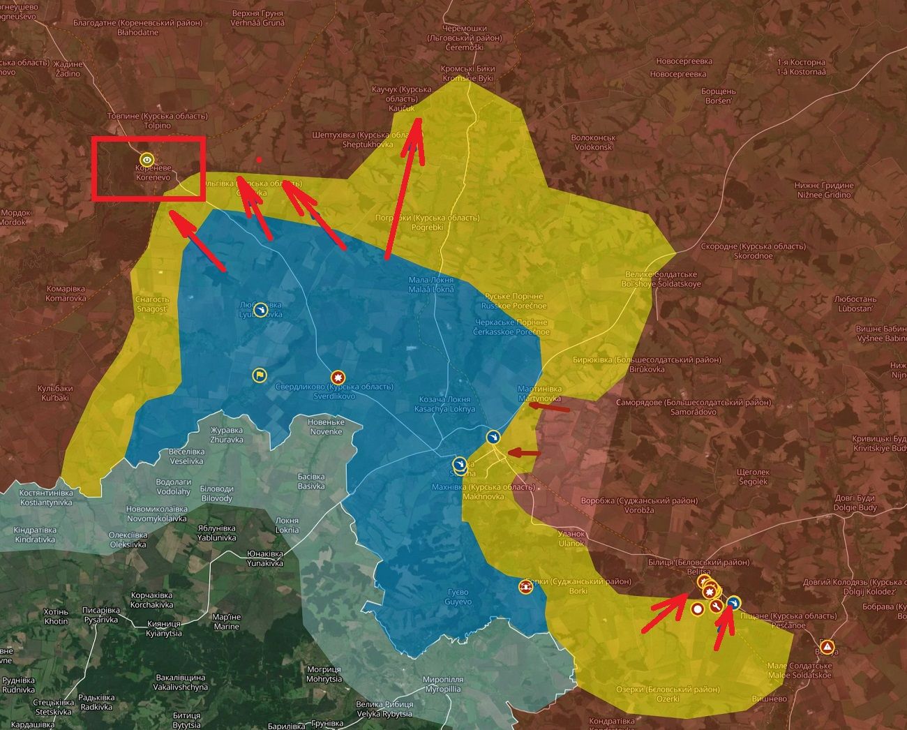 ЗСУ наближаються до Коренева, йде підготовка до штурму, далі Рильськ – ЗМІ