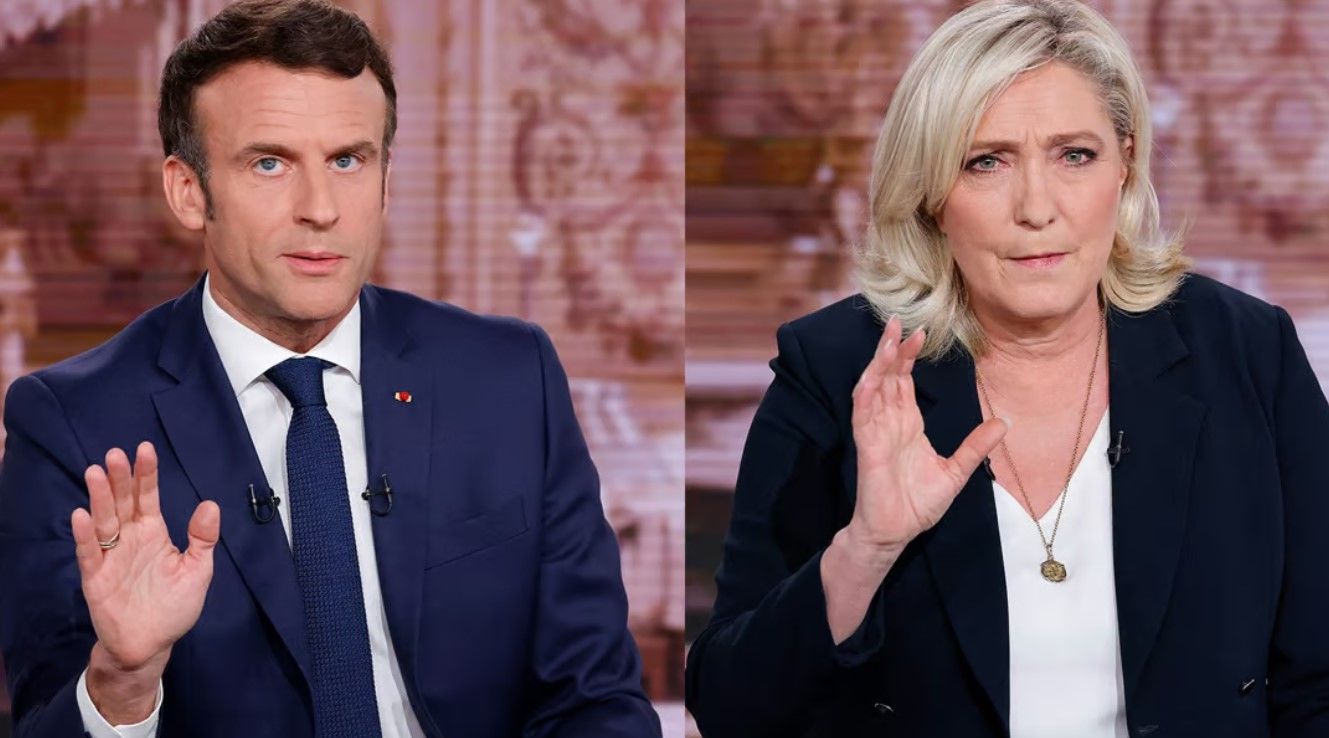 Выборы во Франции: рейтинги партий Макрона и Ле Пен накануне голосования