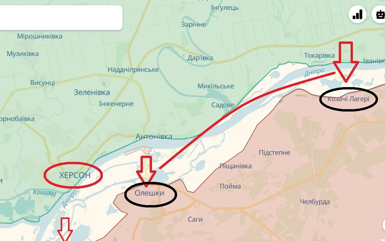 Z-каналы бьют тревогу из-за десантной операции ВСУ на левом берегу Днепра