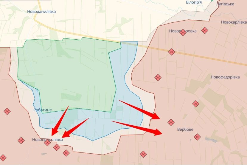 ​ВСУ выбили армию РФ с позиций у Вербового и Новопрокоповки: плацдарм расширяется