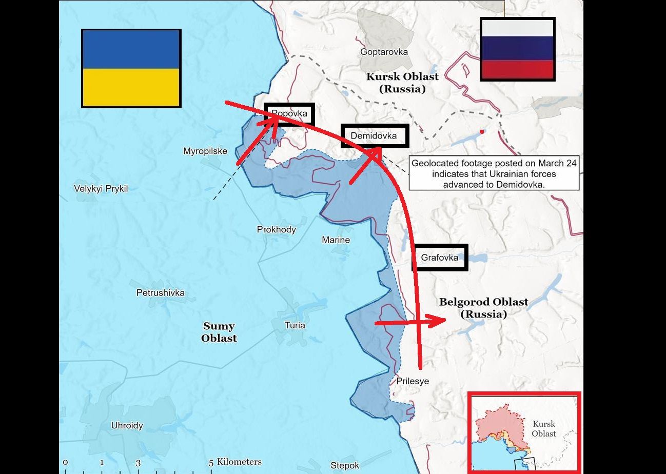 ВСУ продвигаются вглубь России: зона боев в Белгородской области увеличилась до 17 кв. км – СМИ