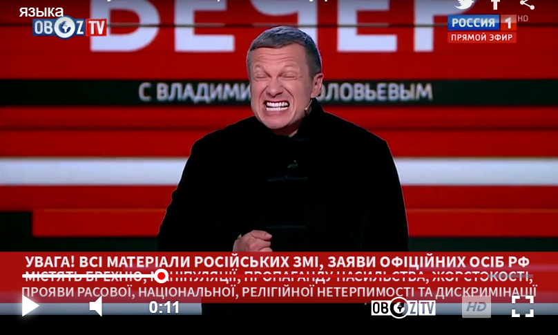 Соловьев в прямом эфире начал унижать украинский язык - видео сказанного возмутило соцсети