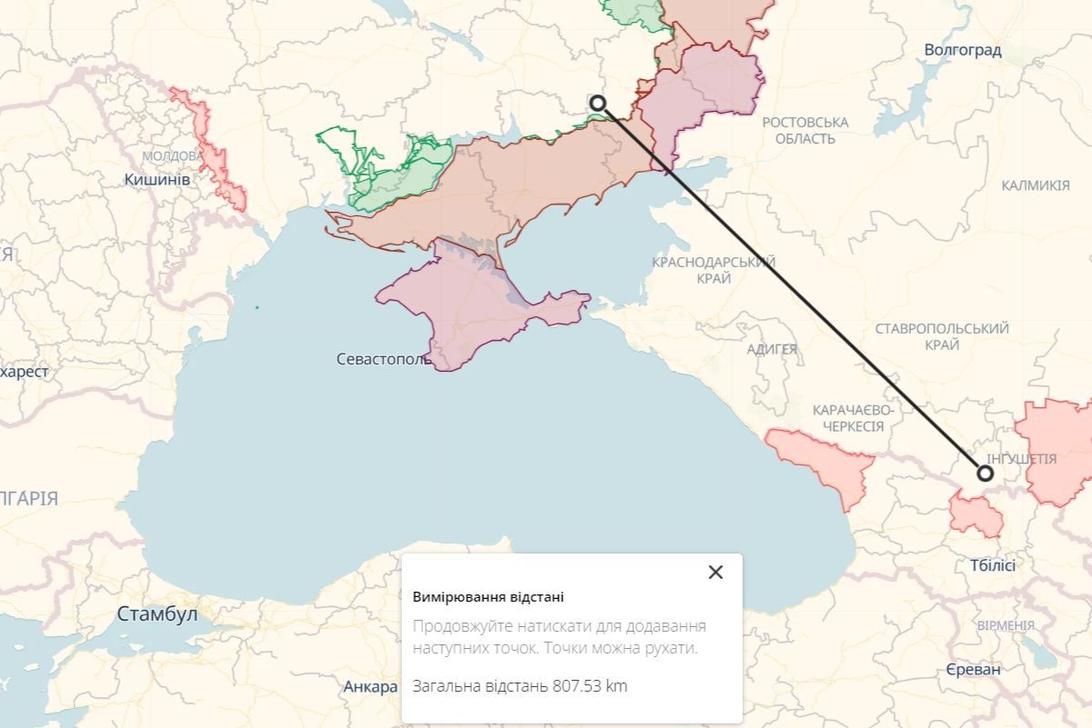 ​"Лютые" долетели до Северной Осетии: россияне сняли на видео полет ударных дронов ВСУ