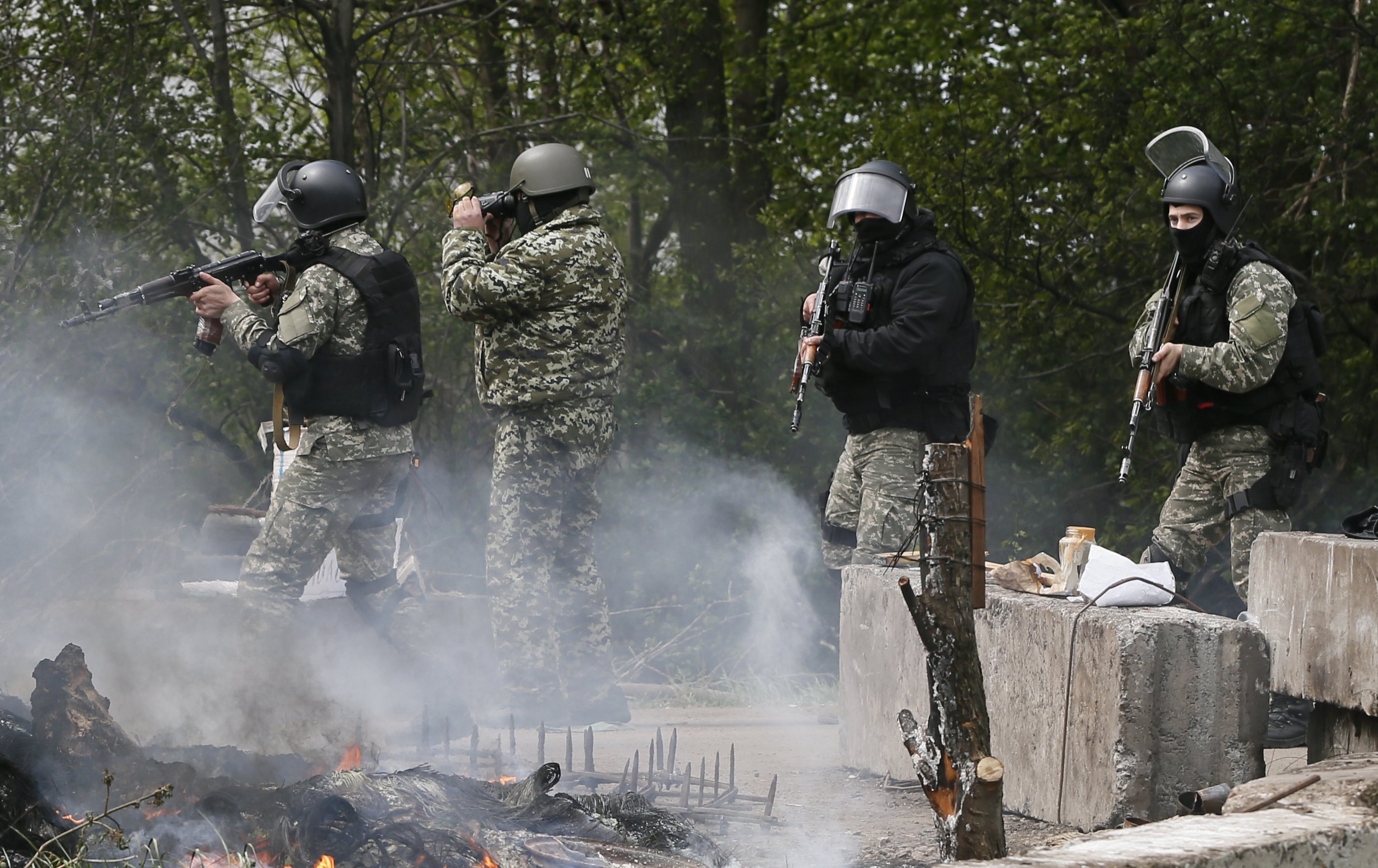 Украинские бои. Война на востоке Украины 2014. 2 Мая 2014 штурм Славянска.