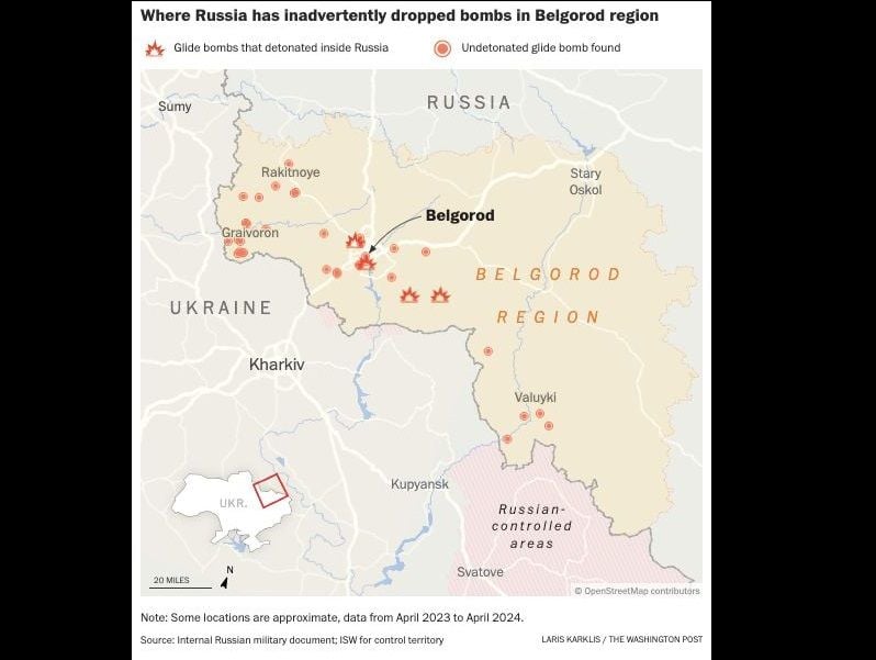 Авиация РФ постоянно сбрасывает бомбы на Белгородскую область: перехвачен секретный документ