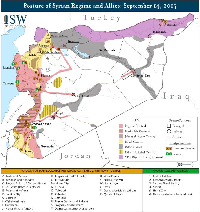 Карта боевых действий в сирии на сегодня