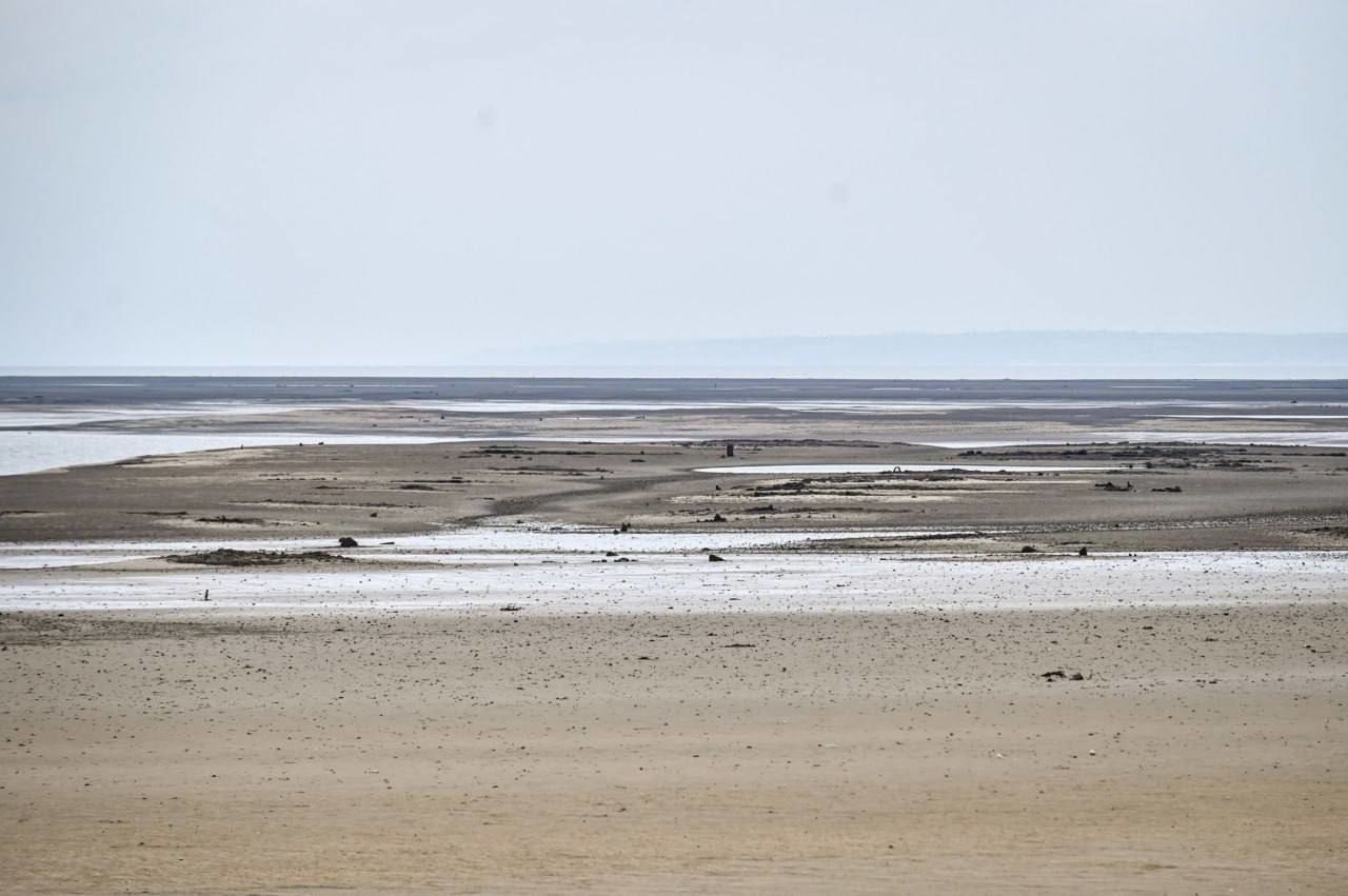 "Первые, кто ходит здесь за последние 70 лет": Каховское водохранилище превратилось в пустыню