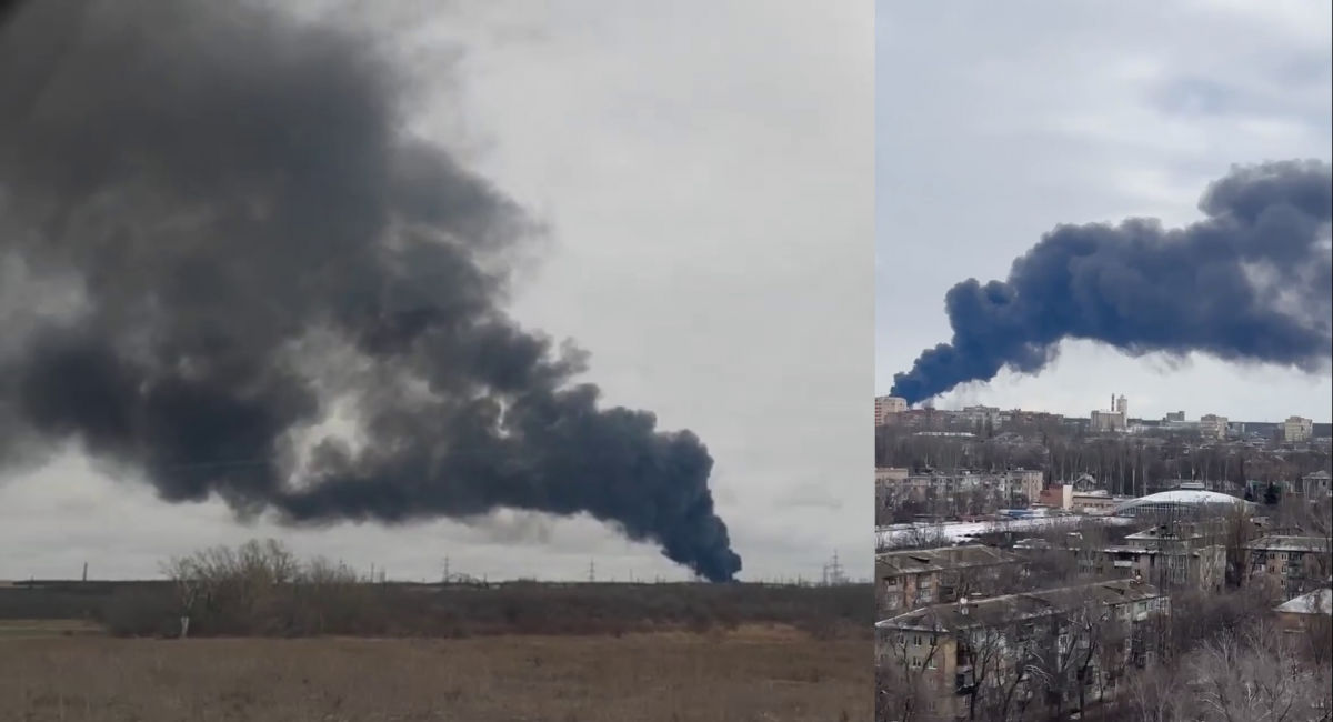 ЗСУ накрили нафтобазу росіян в окупованій Макіївці: на відео величезний стовп диму