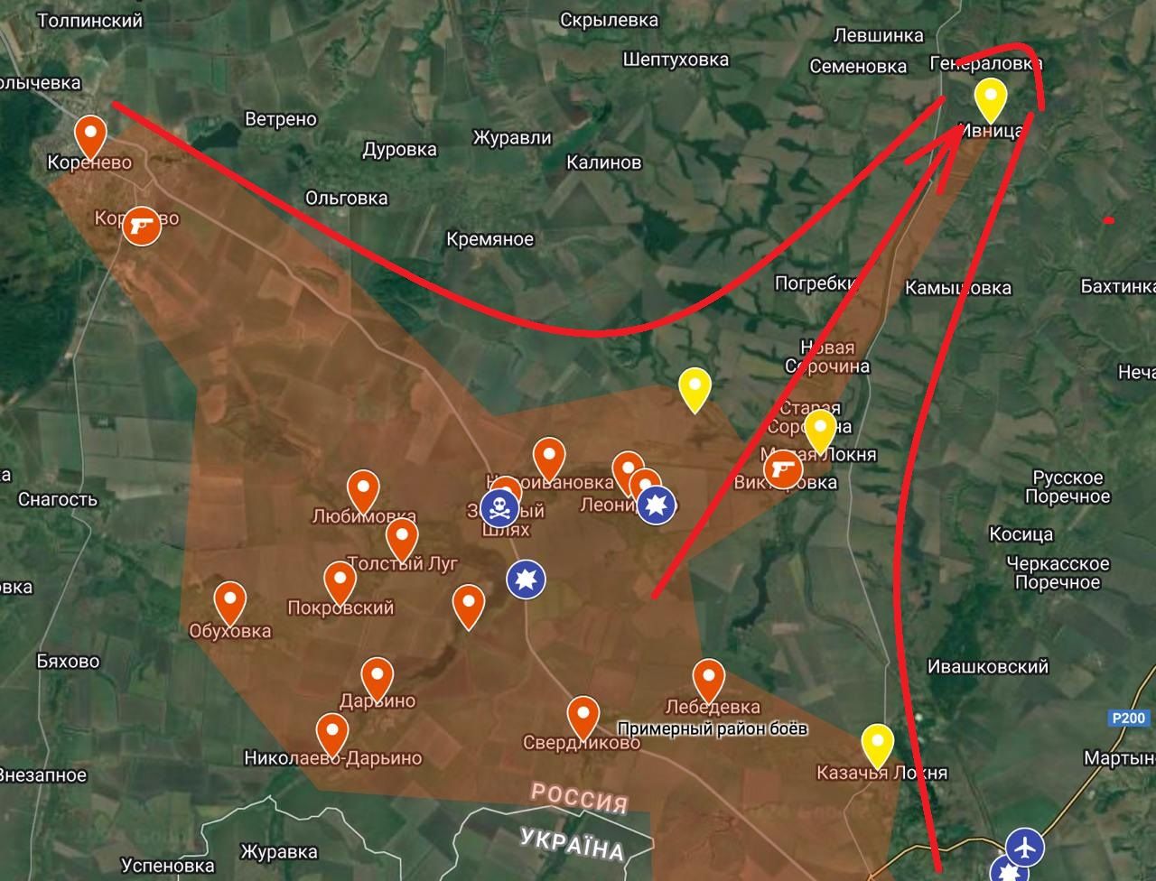 ВСУ продвинулись уже на 26 км в сторону Курска: ​Z-каналы пишут о боях в Ивнице